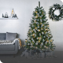 7ft Pre Lit Christmas Trees