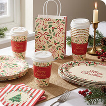 Disposable Christmas Dinnerware